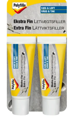 Polyfilla letvægtsfiller ekstra fin 2 x 20 ml