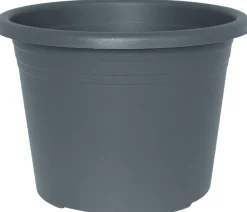 Potte Cylindro plast grå Ø30 cm