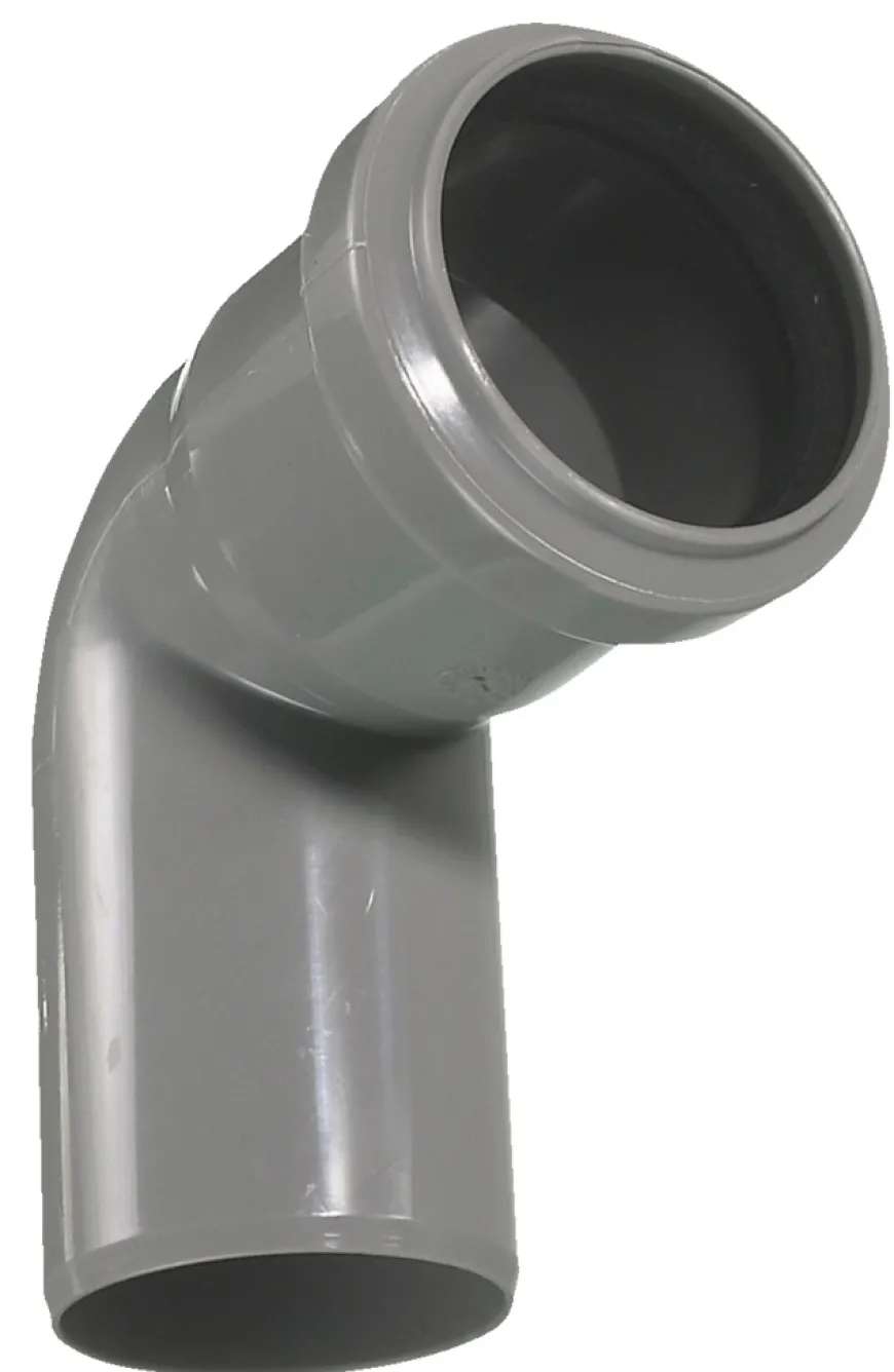 PP bøjning grå 75 mm x 87 gr.
