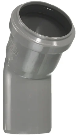 PP bøjning grå 75 mm x 45 gr.