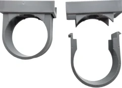 PP rørholder grå 50 mm 2-pk.