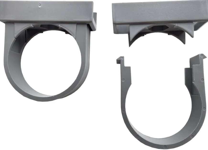 PP rørholder grå 50 mm 2-pk.