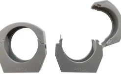 PP rørholder grå 40 mm 2-pk.
