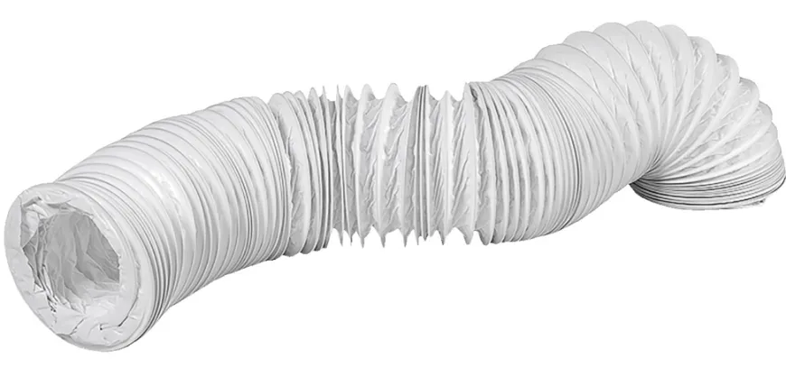 PVC flexslange Ø102 mm x 3 meter hvid