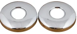 Roset til brusearmatur 3/4" x H13 mm krom - 2 stk.