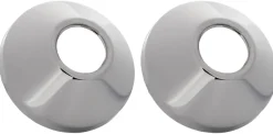Roset til excentrisk forskruning 3/4" krom 2 stk.