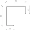 Samlemuffe 14 x 14 x 60 mm