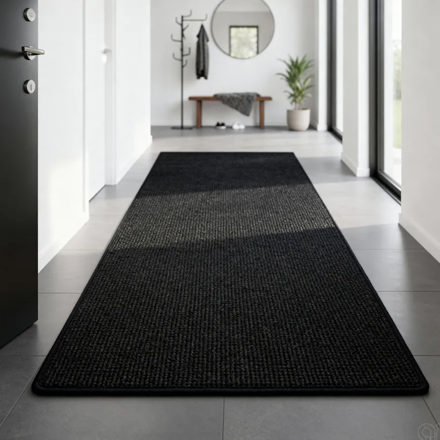Sisal tæppe antracit 70 x 140 cm