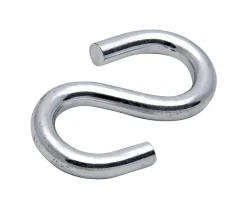 S-kroge 4 mm elforzinket 4 stk.