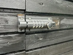 Skudrigle med kodelås sort 120 x 48 mm