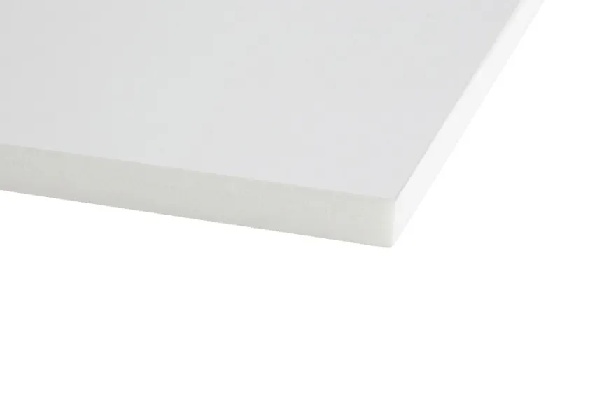 Skumplade m/kartondæklag hvid 10 x 1000 x 700 mm