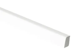 Skureliste plast hvid - 15 x 22 x 3000 mm