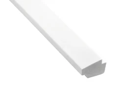 Skyggeliste plast hvid - 15 x 21 x 3000 mm