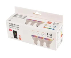 SMART spotpære RGBW GU10 5,5 W - 3-pk.