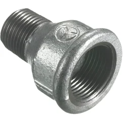Spidsmuffe galvaniseret 1" x 3/4"