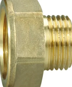 Spidsmuffe messing 3/8" x 1/2"