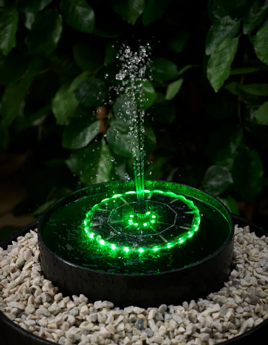 Springvand med solceller Ø16,5 cm - Outfit