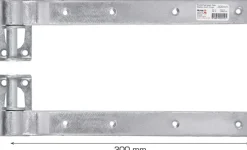 Stabelhængsel galvaniseret 300 mm