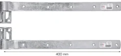 Stabelhængsel galvaniseret 400 mm