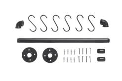 Stang m/6 kroge sort 615 mm