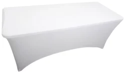 Strækdug Iowa til foldebord 180 cm hvid - Sunlife®