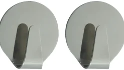TARGET® håndklædekroge runde 2 stk. steel