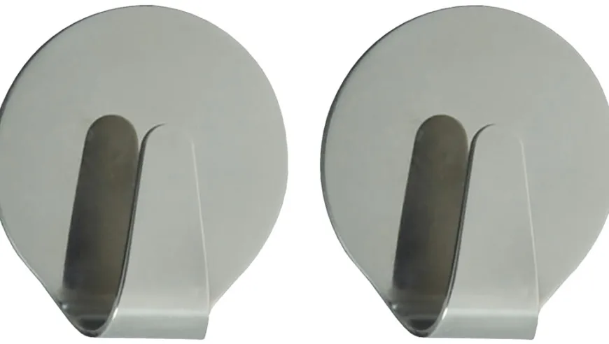 TARGET® håndklædekroge runde 2 stk. steel