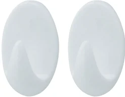 TARGET® håndklædekrog oval plast medium 2 stk.