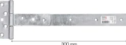 T-hængsel 300 mm galvaniseret