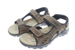 Trekkingsandaler herre brun læder str. 42