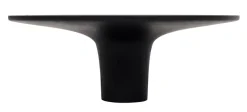 Træknop Ø135 mm sort