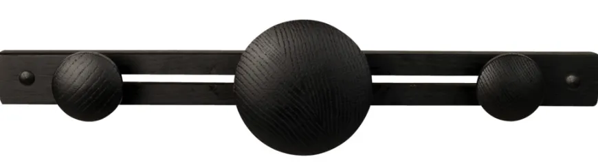 Træknop Ø45 mm sort