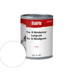 Træ- & metalprimer hvid vandbaseret 0,75 liter - Stabile®
