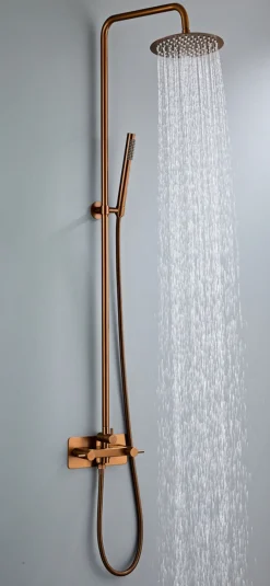 Udebruser kobberfinish kold/varm Ø20 cm