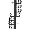 Udendørstermometer i metal