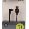 USB-A til lightning kabel 90 grader stik - 1 meter