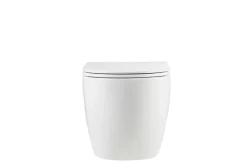 Væghængt toilet rund m/Vortex skyl - hvid