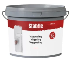 Vægmaling 10 hvid 4,5 liter - Stabile®