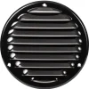Vægrist med net Ø165 mm - sort metal