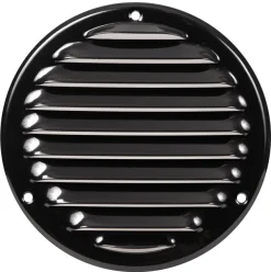 Vægrist med net Ø165 mm - sort metal