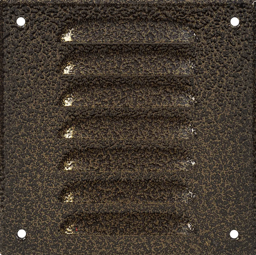 Vægrist med net 170 x 170 mm – antik metal