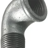 Vinkel galvaniseret 3/4" - muffe/nippel 90 gr.